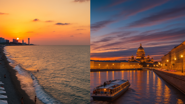 🏖️Planning a vacation? Combine the Black Sea and White Nights🌌