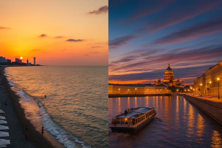 🏖️Planning a vacation? Combine the Black Sea and White Nights🌌