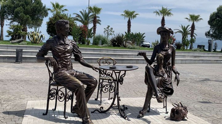 Sculpture "Tea Party" (Me, you and Batumi)