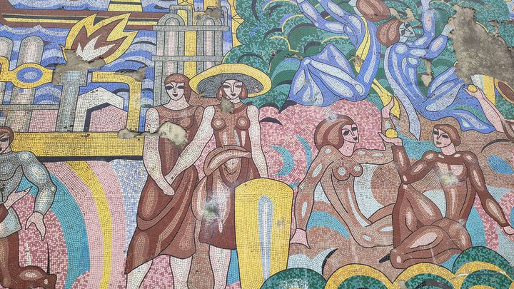 Soviet fasade mosaic decoration №2