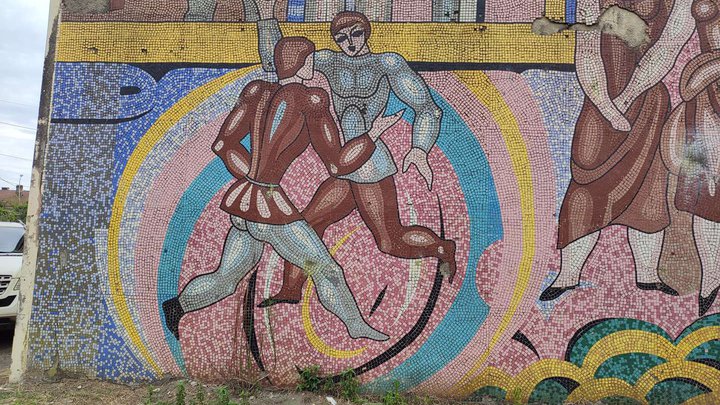 Soviet fasade mosaic decoration №2
