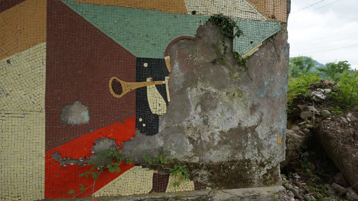 Soviet fasade mosaic decoration №1