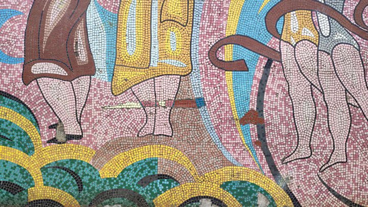 Soviet fasade mosaic decoration №2