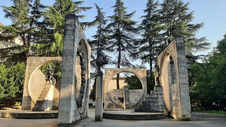 Complex of Soviet sculptures