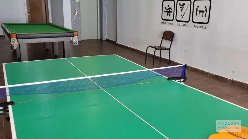 Игровая комната в гостинице Спутник