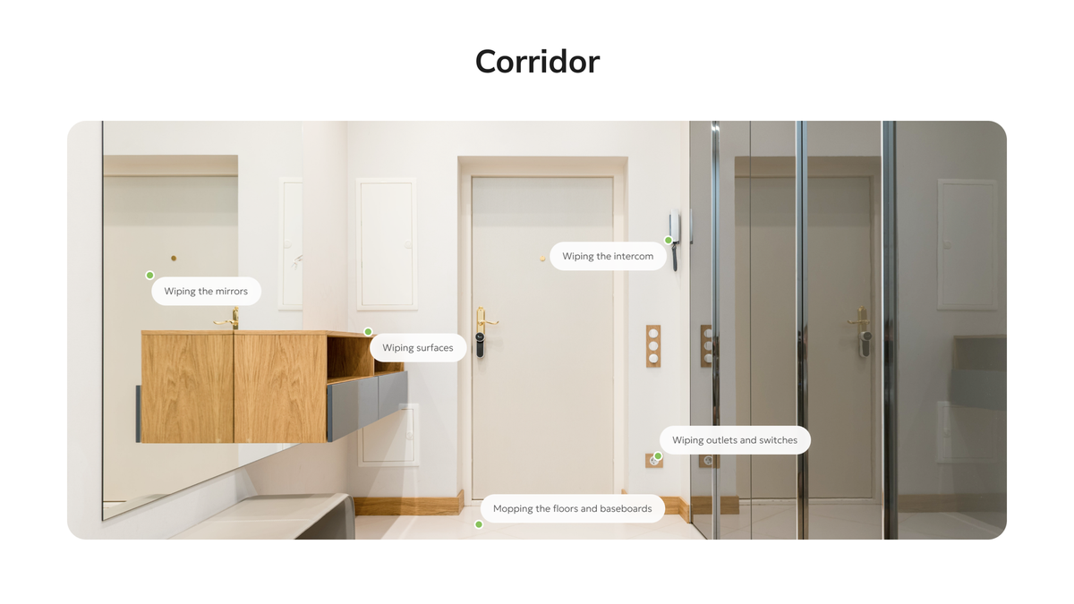 Standard cleaning - Corridor