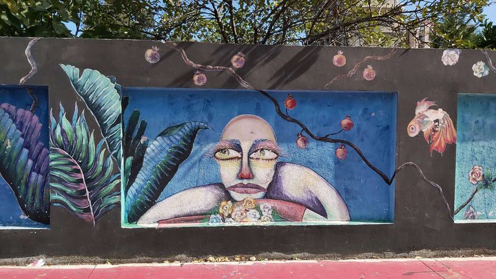 Street art at the beginning of Lermontov Street