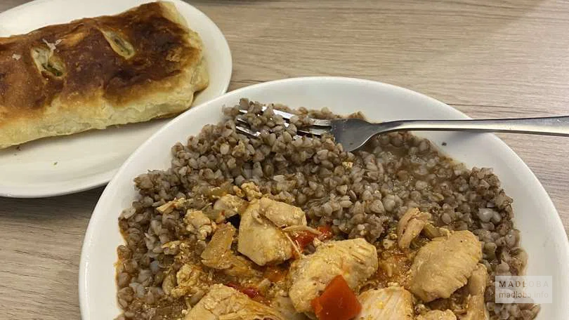 Греча с мясом