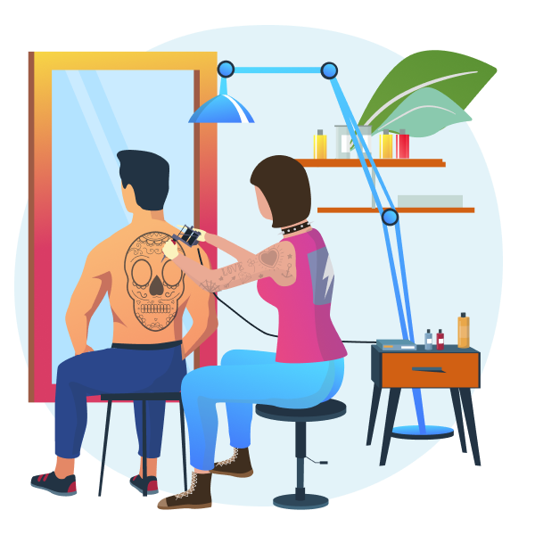 Tattoo and piercing studios