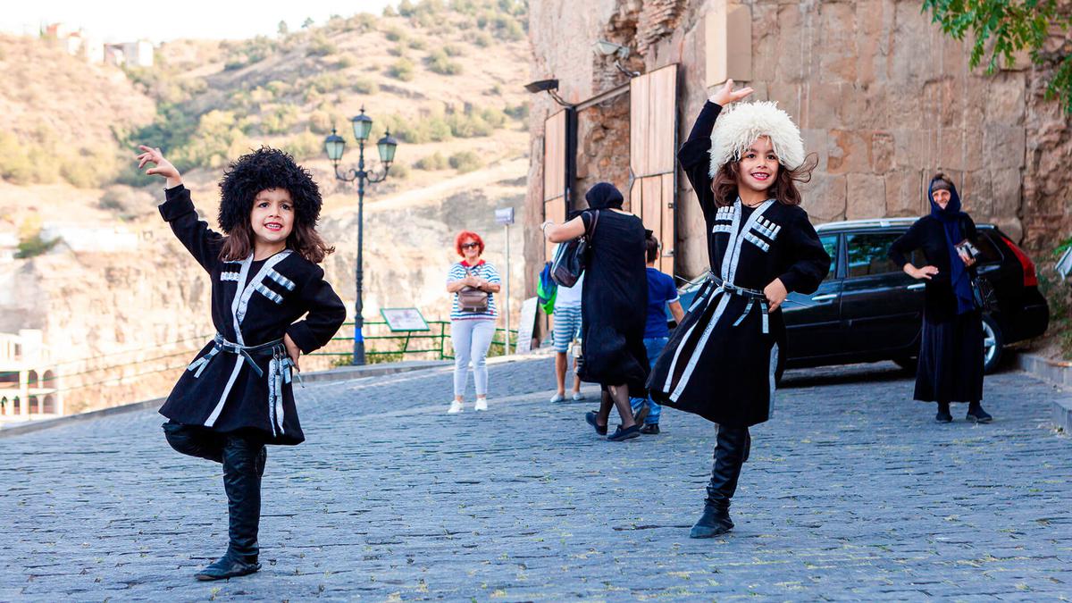 Children's dancing in Georgia