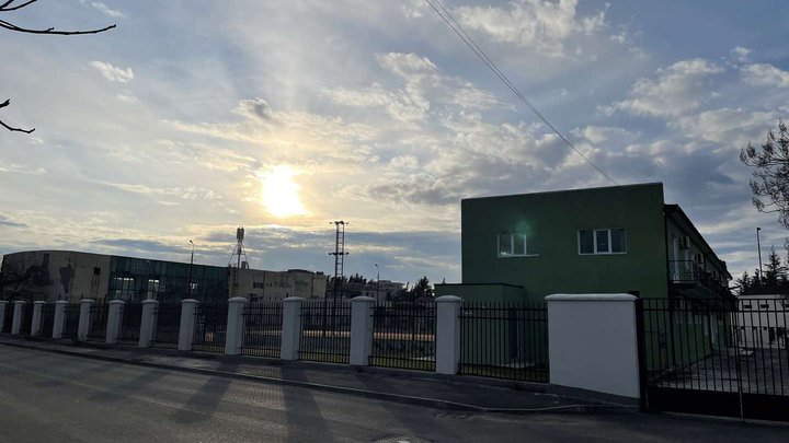 Tennis courts near the Ramaz Shengelia stadium