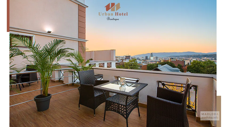 Терраса Urban Boutique Hotel в Тбилиси