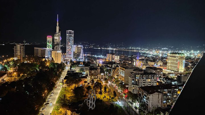 View of Batumi from "360 Sky Bar" (restaurant)