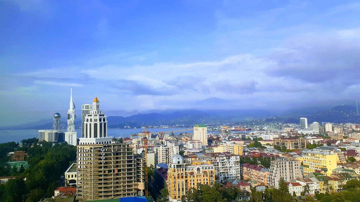 Вид на Батуми из "Nephele Sky Bar" (ресторан)