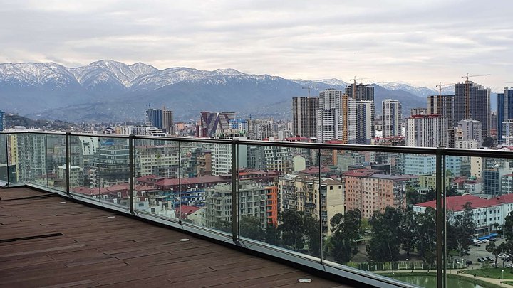 Вид на Батуми из "Nephele Sky Bar" (ресторан)