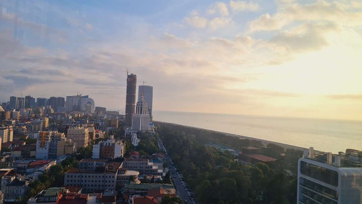 View of Batumi from "Umami at Clouds" (restaurant)