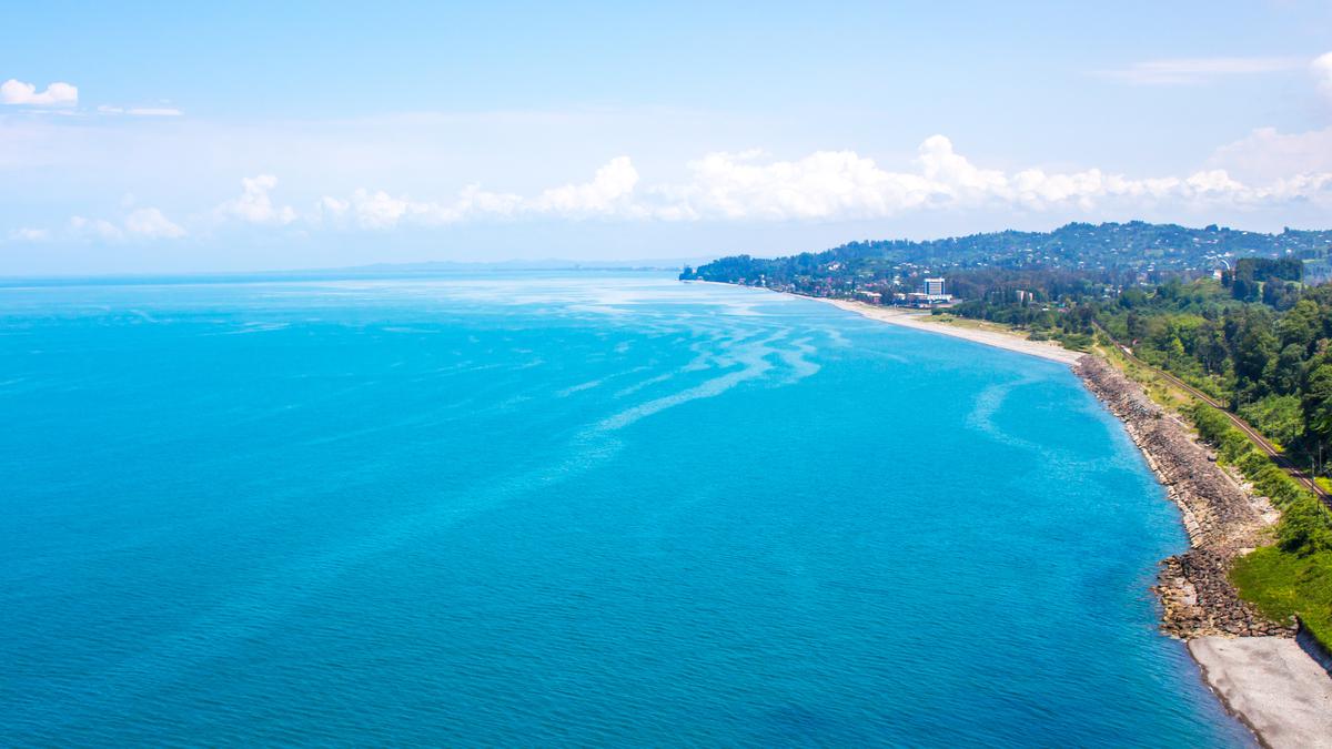 View of the sea coast in Georgia
