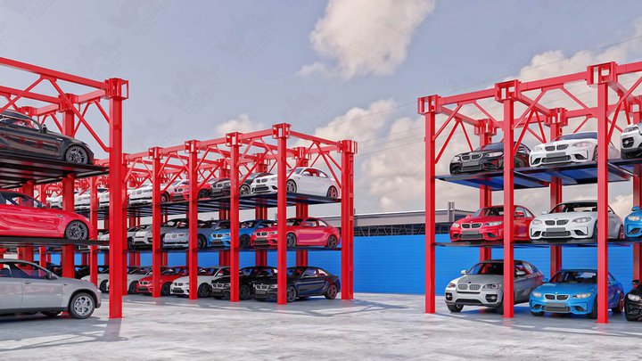 Car parking near the central hospital