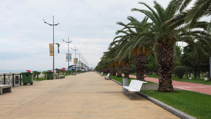 The path of health in Batumi. Batumi Embankment