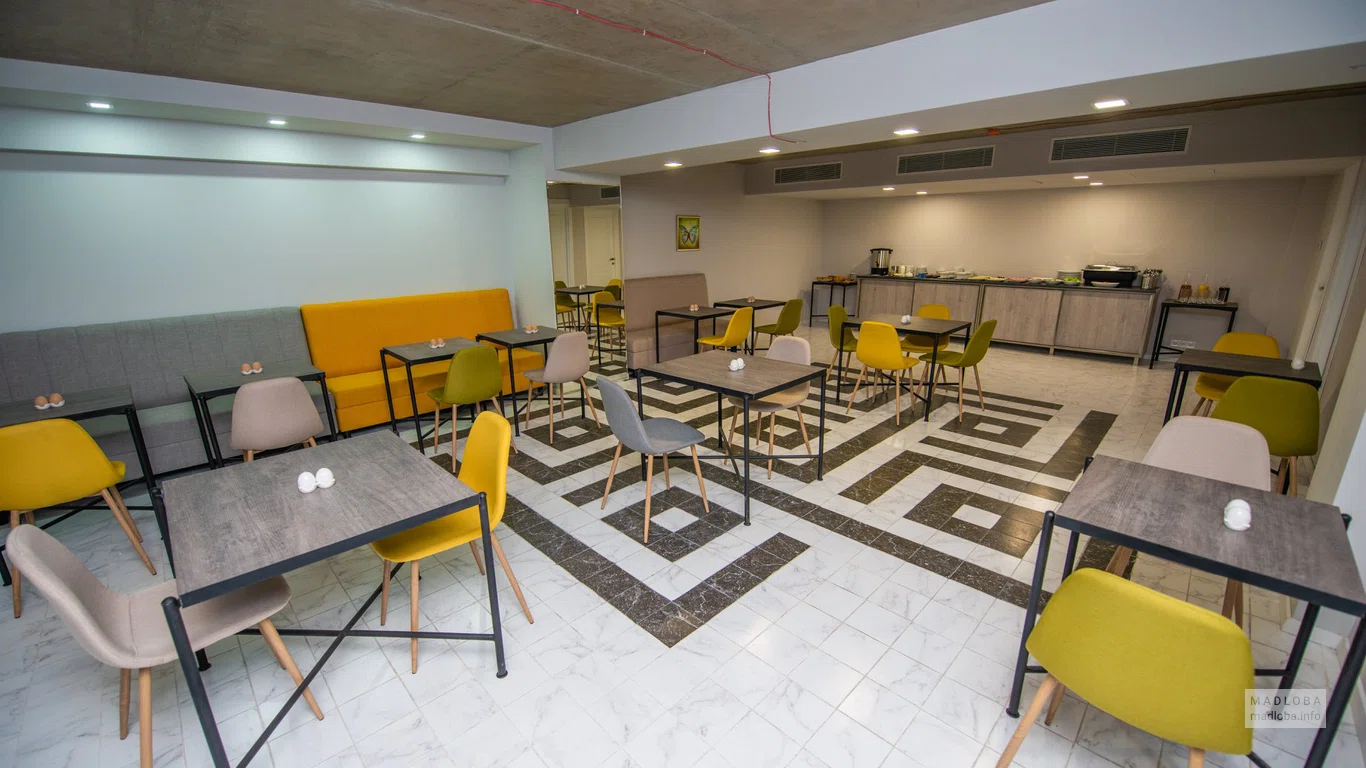 Ресторан в тбилисском отеле Bina 21 Hotel
