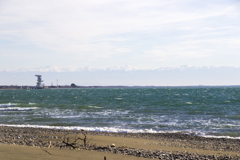 Пляж с видом на Черное море