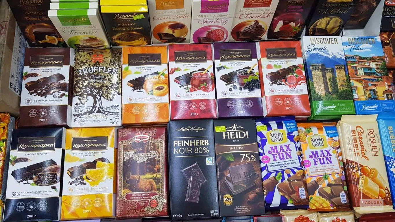 Плитки шоколада в Chocolate World