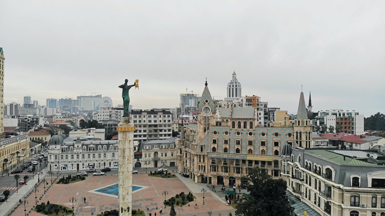 Statue of Medea on Europe Square in Batumi