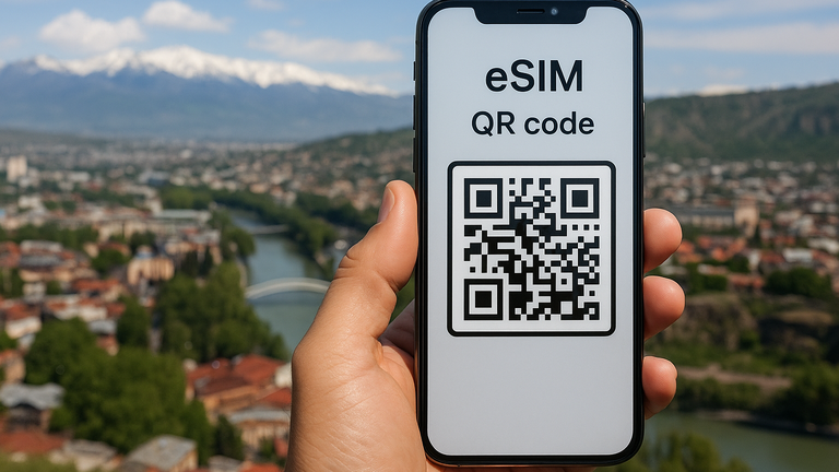 eSIM in Georgia2025: How to connect in 5 minutes and not lose connection in the mountains