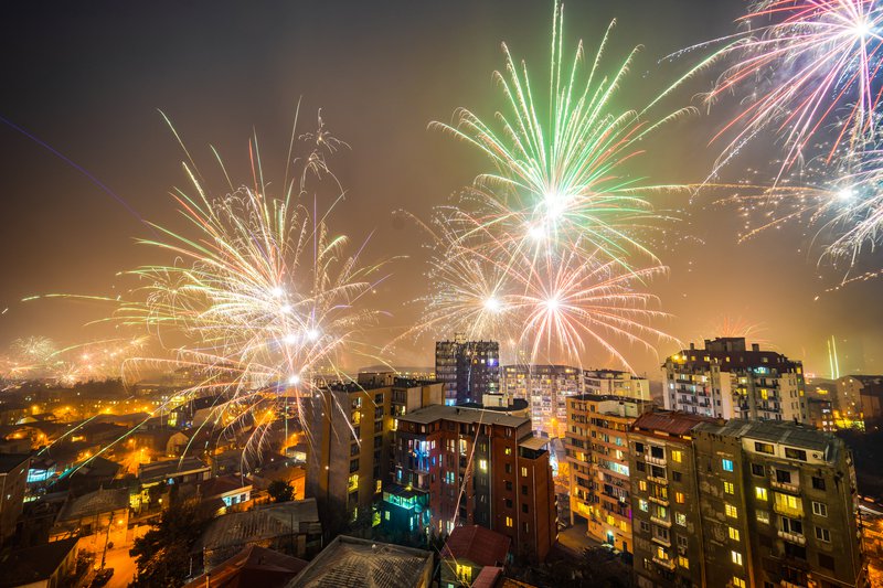 Салют на новый год