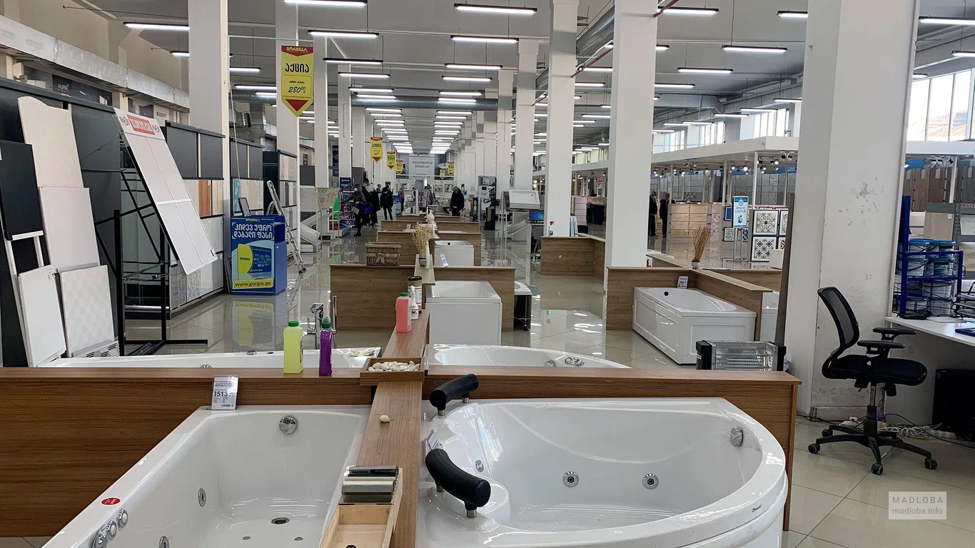 Продукция ванных в гипермаркете Gorgia