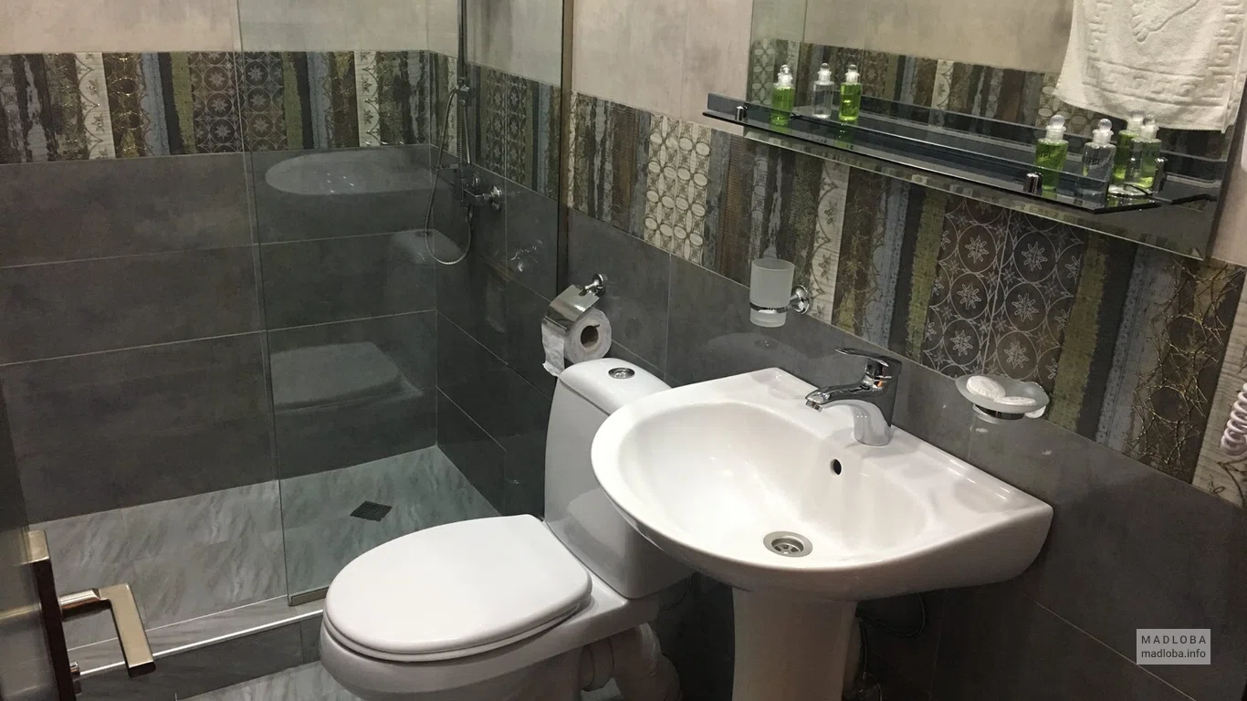 Санузел в Hotel Avlabari