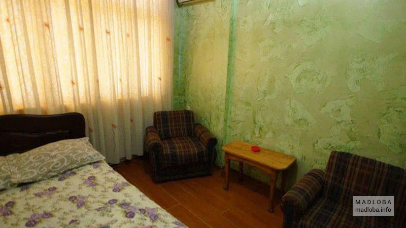 The interior of the room at the Elada Hotel