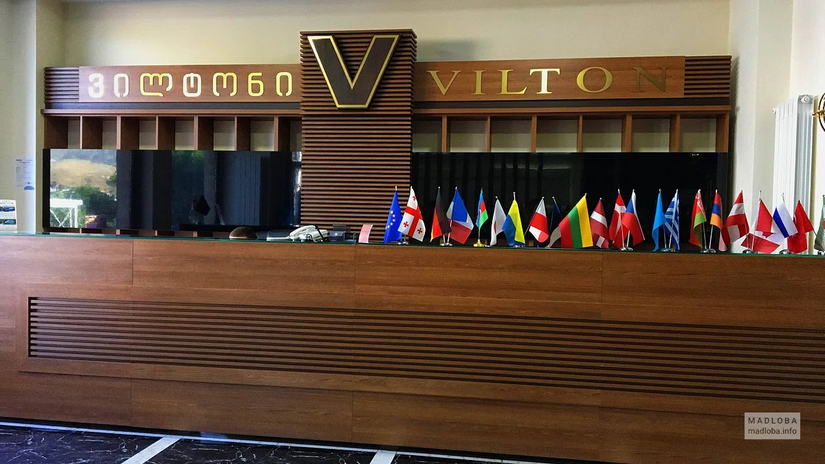 Ресепшен Hotel Vilton в Грузии
