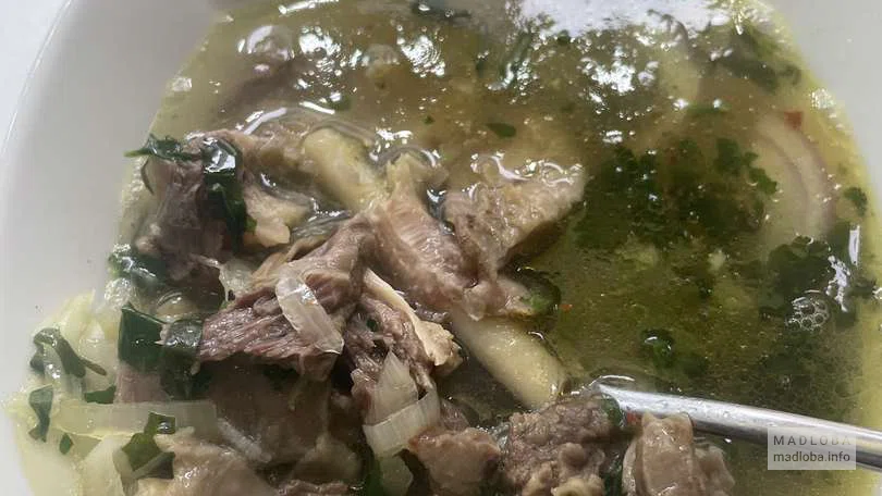 Суп с мясом