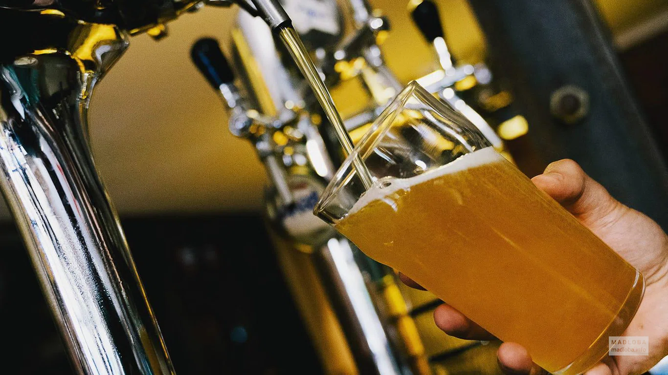 Разливное пиво в Beer restaurant "Sami Ludi"