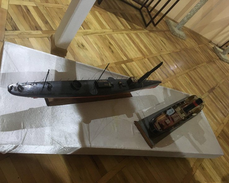 Макеты водного судна в музей колхидской культуры в Грузии