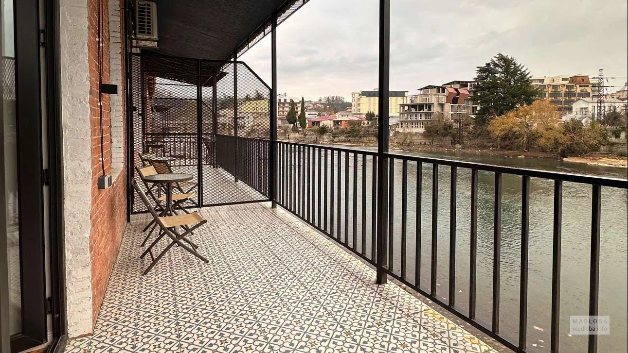 House on the river bank