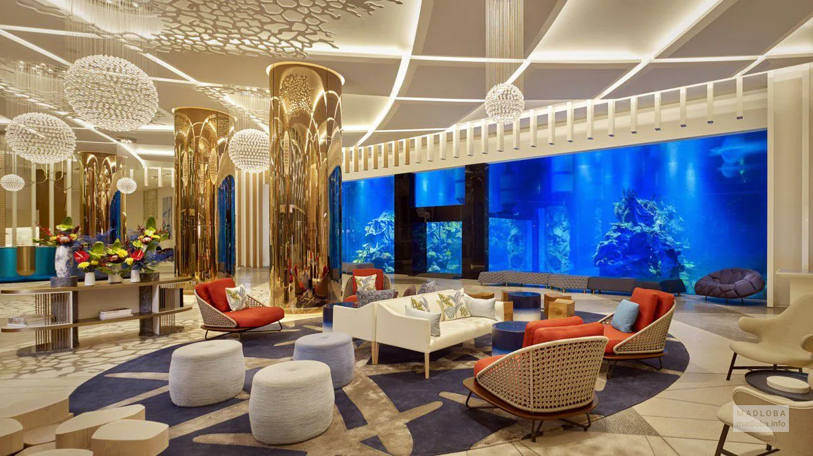 The recreation area at the hotel