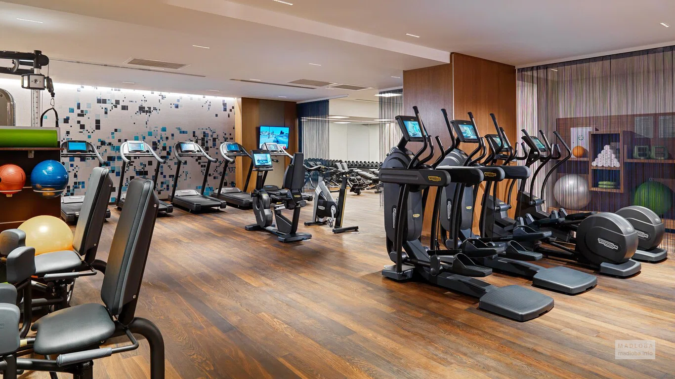 Тренажерный зал в Sheraton Grand Tbilisi Metechi Palace