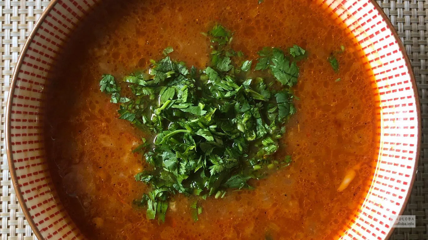 Суп в меню бара-ресторана Soup House