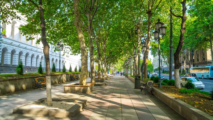 Historical and modern architectural sights of Tbilisi