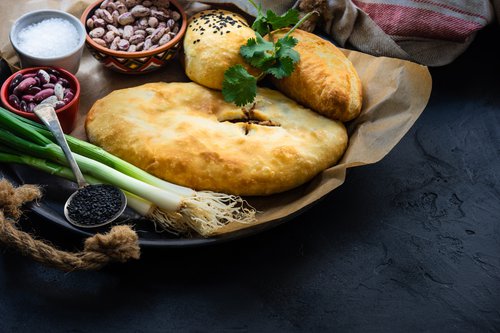Лобиани и фасоль в гошочках